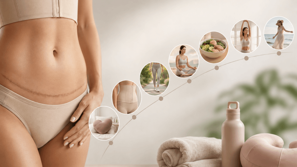 Chronologie de récupération après une abdominoplastie