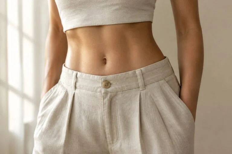 Contorno suave do abdómen e da cintura, lipoaspiração abdominal